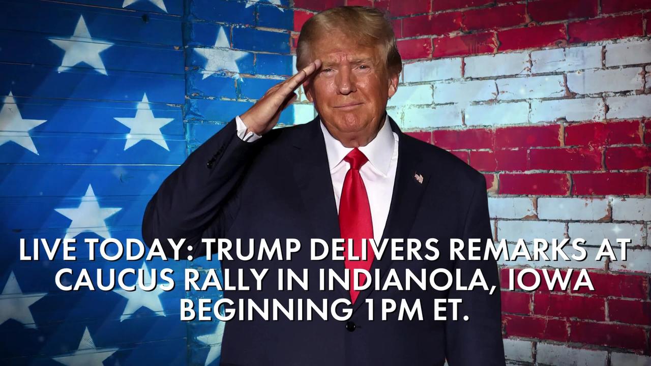 President Trump Live from Caucus Rally in Indianola, Iowa | Today 1PM ET.