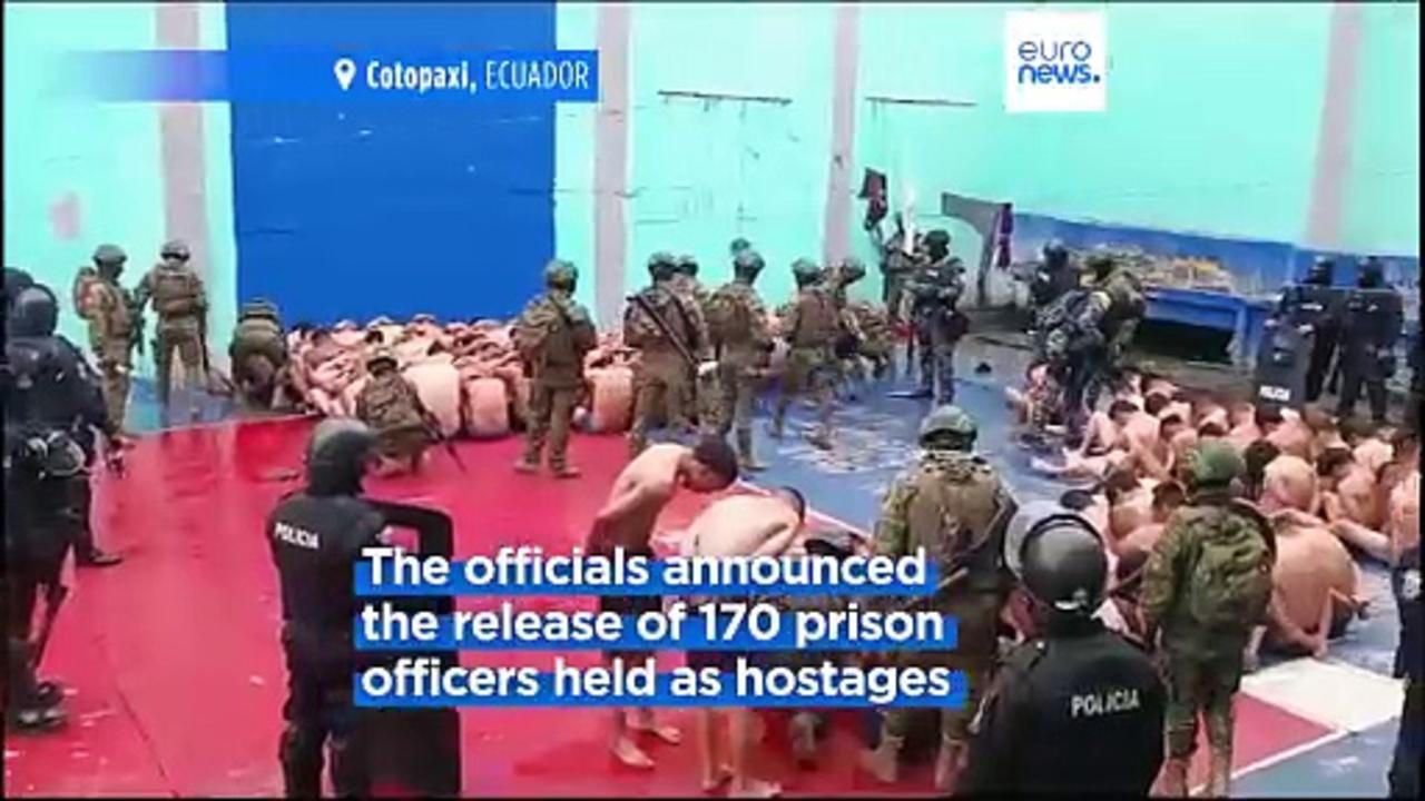 Ecuador's armed forces raid prisons in attempt to stop gang violence