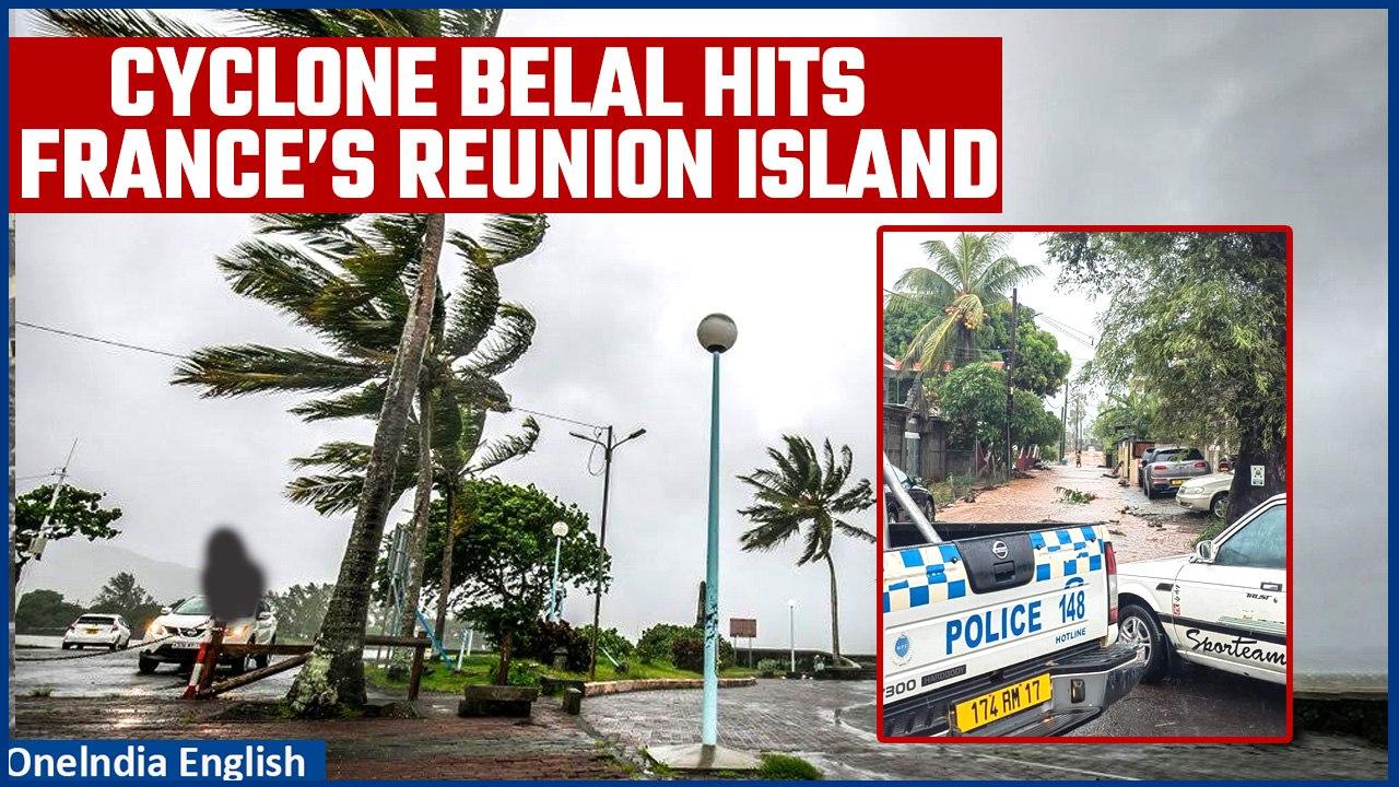 Cyclone Belal: Flooding as storm hits France’s Réunion and heads for Mauritius | Oneindia News