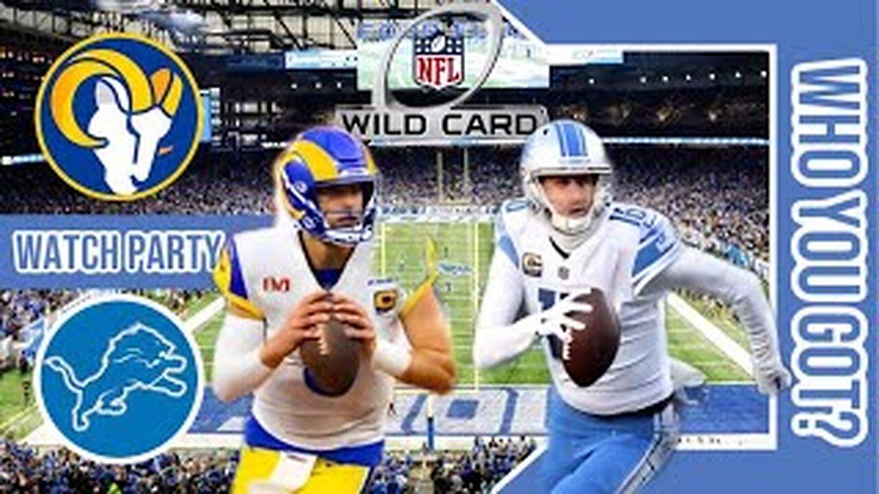 LA Rams vs Detroit Lions | Live Watch Party Stream | NFL 2023 NFC Wildcard