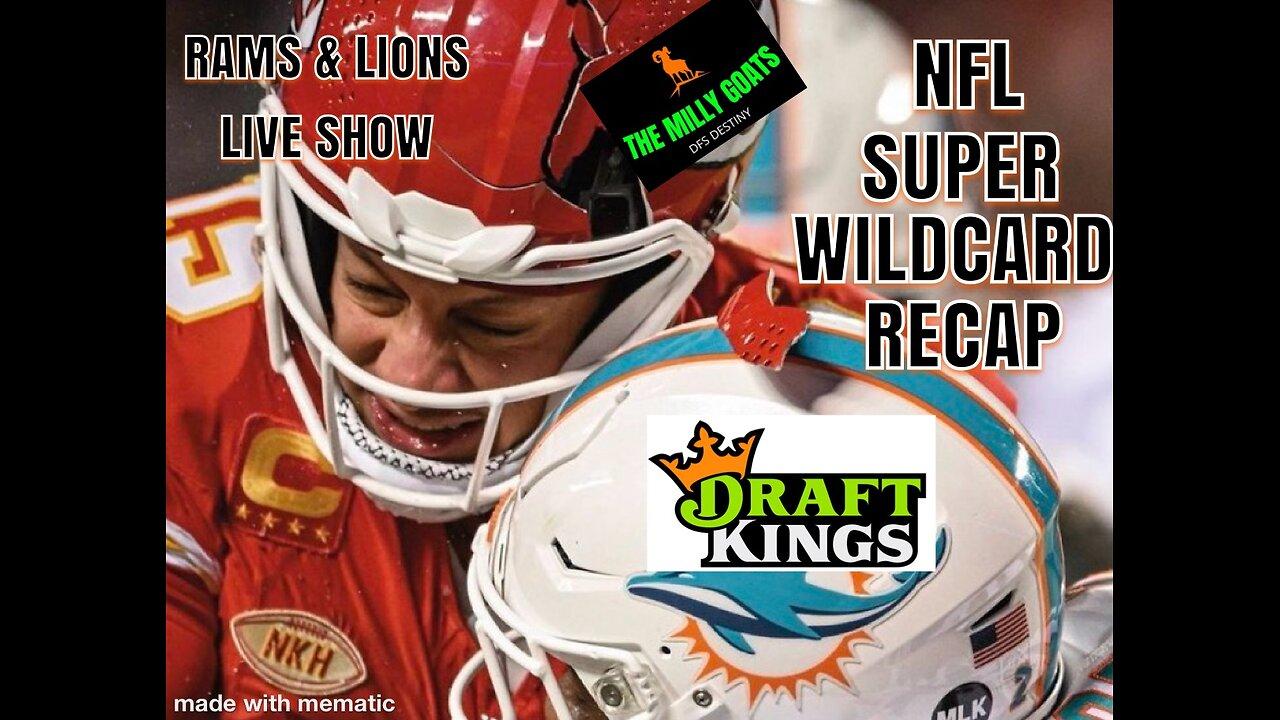 Rams/Lions Party & NFL Wildcard Weekend Recap - DraftKings Destiny