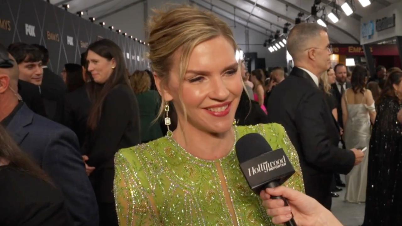 Rhea Seehorn Happy to Reunite With 'Better Call Saul' Castmates at the Emmys | THR Video