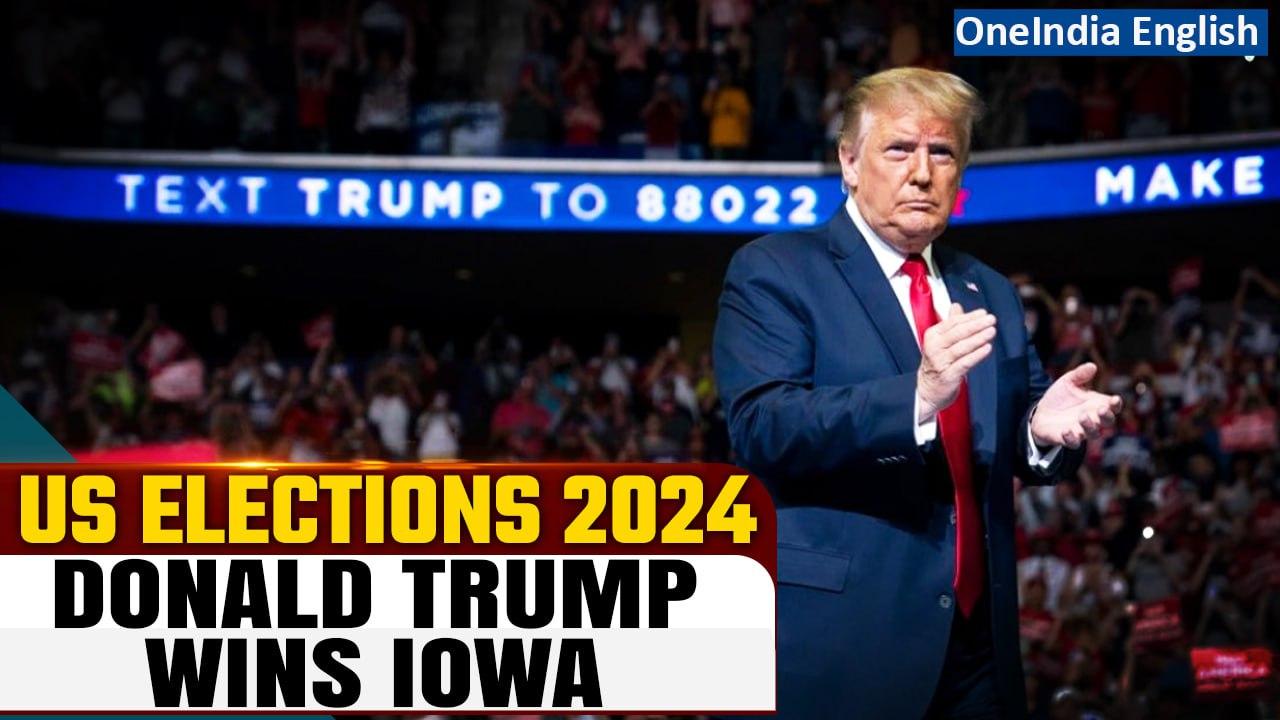 Iowa Caucus: Trump Secures Win, Desantis and Haley Locked in Battle for Second | Oneindia News