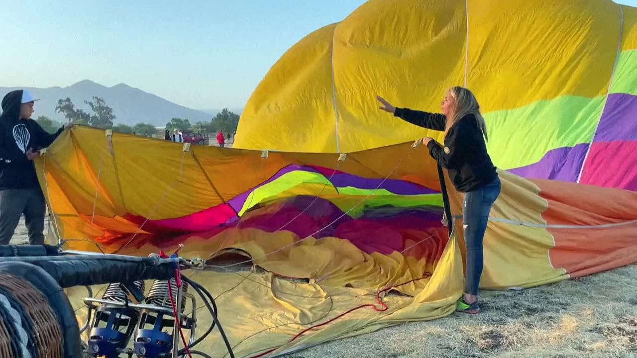 Hot air balloons soar at Chile festival