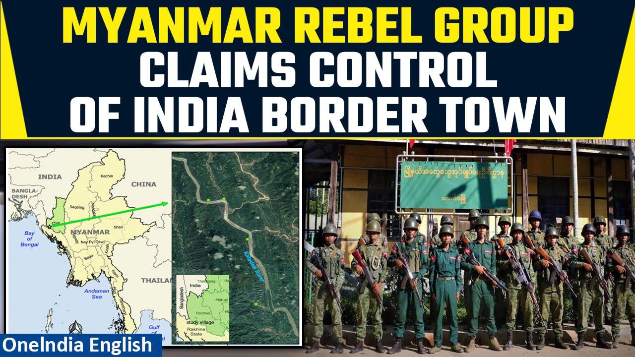 Myanmar armed group claims control of town bordering India, Bangladesh | Oneindia News