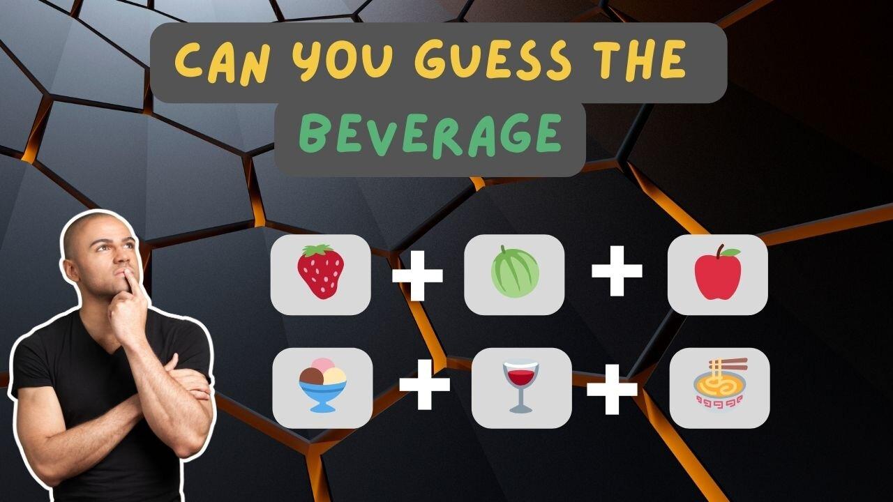 "Emoji Drink Challenge: Can You Guess the Beverage? 50 Fun Quiz/Riddles for a Tasty Challenge!"