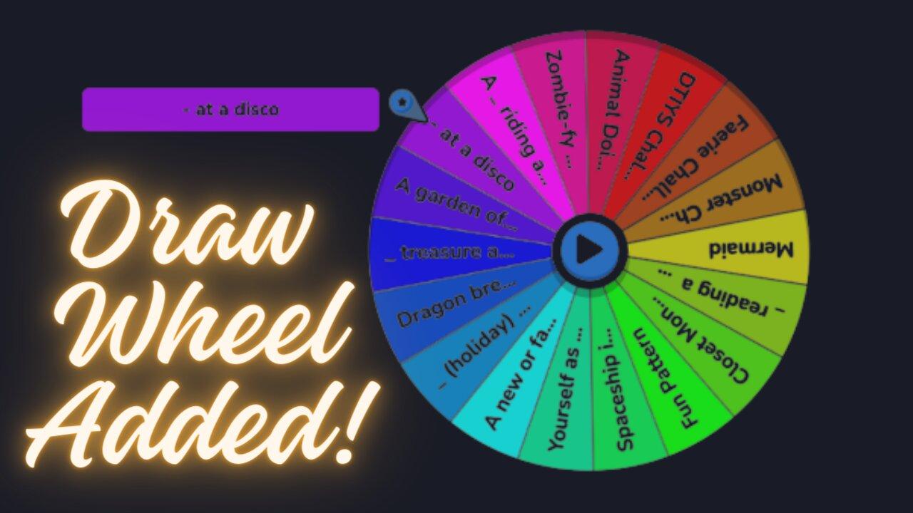 Drawing On I-pad! Draw Wheel In Play!
