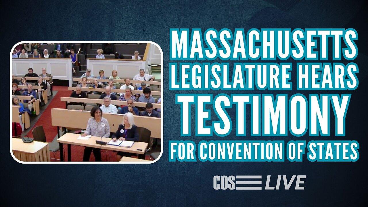 Massachusetts Legislature Hears Convention of States Testimony (1/16/24)