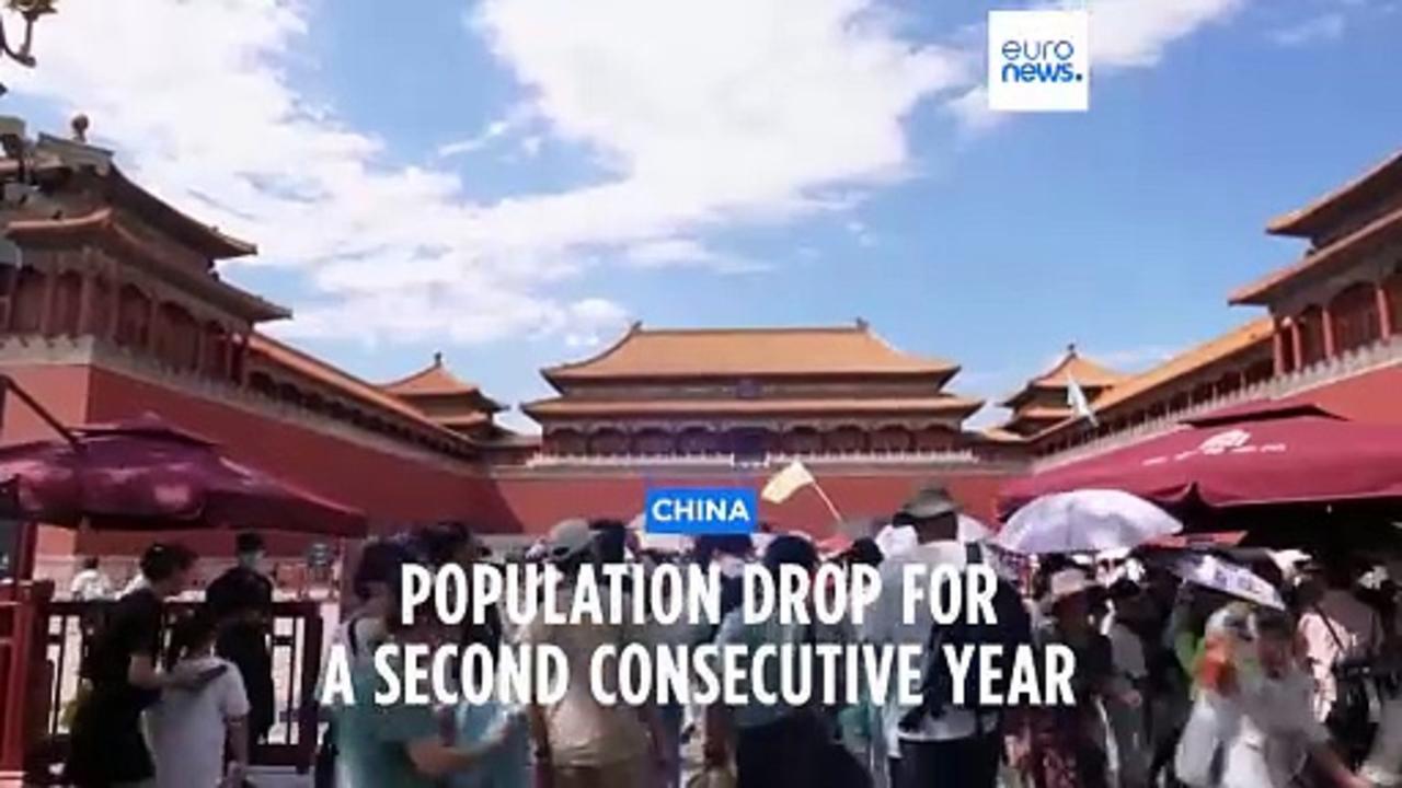China's population dropped for a second straight year