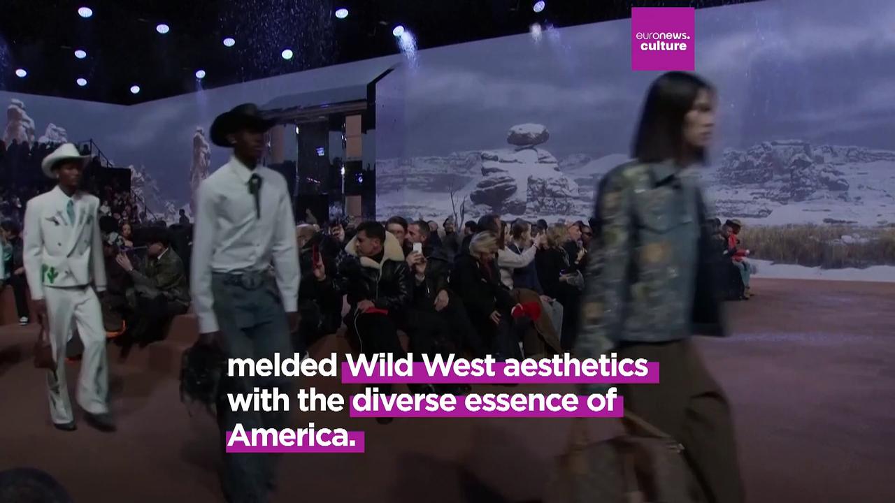 Pharrell Williams showcases Wild West-inspired collection at Louis Vuitton's latest show