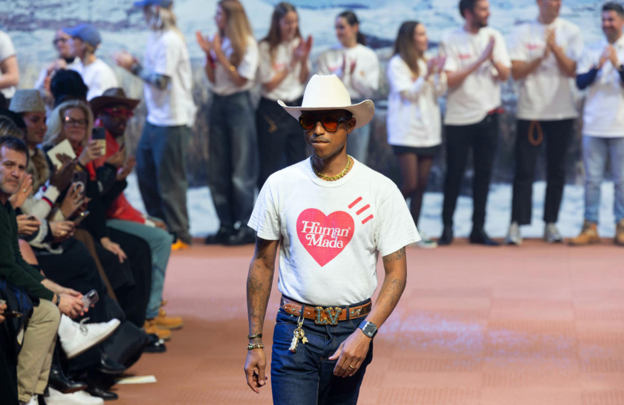 Pharrell Williams played leaked Miley Cyrus collaboration 'Doctor' during Louis Vuitton's men's show