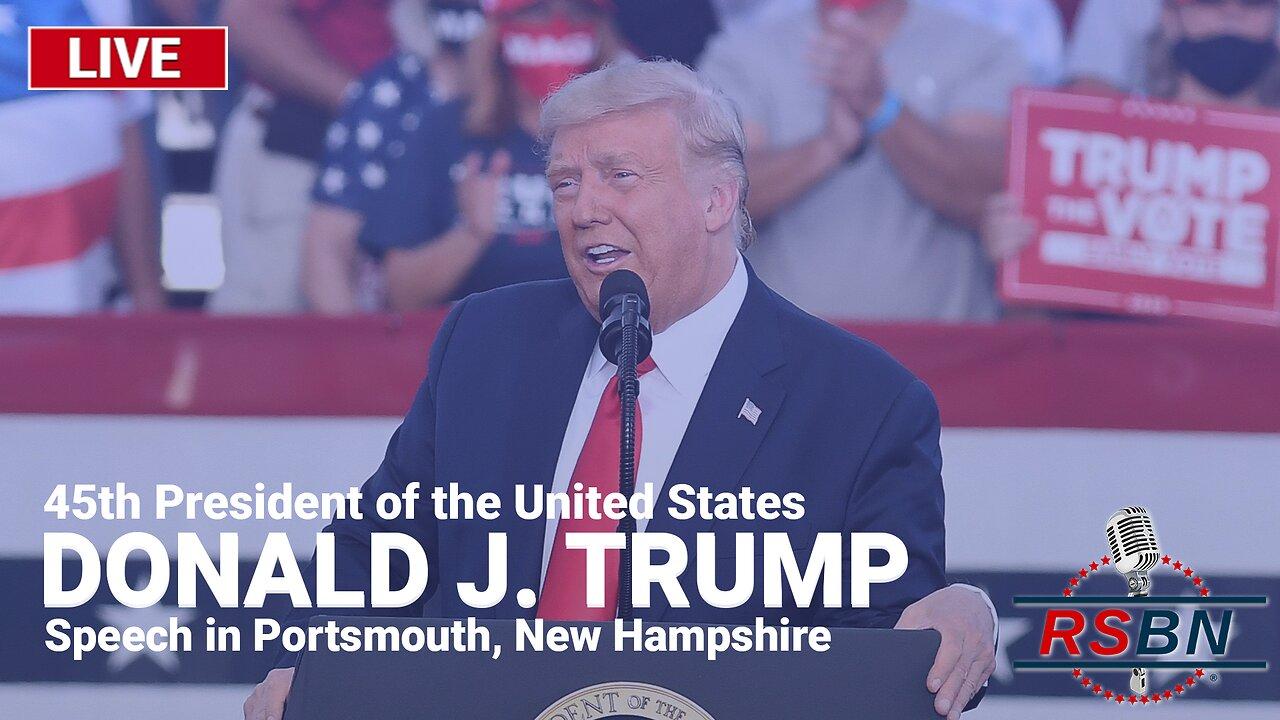 LIVE: President Trump Delivers Speech in Portsmouth, New Hampshire - 1/17/24