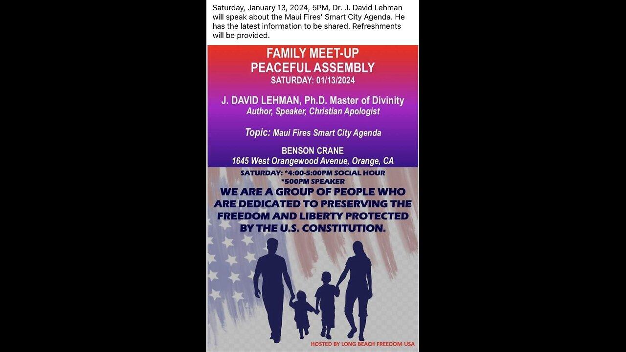 Long Beach Freedom USA Group: Dr. David Lehman