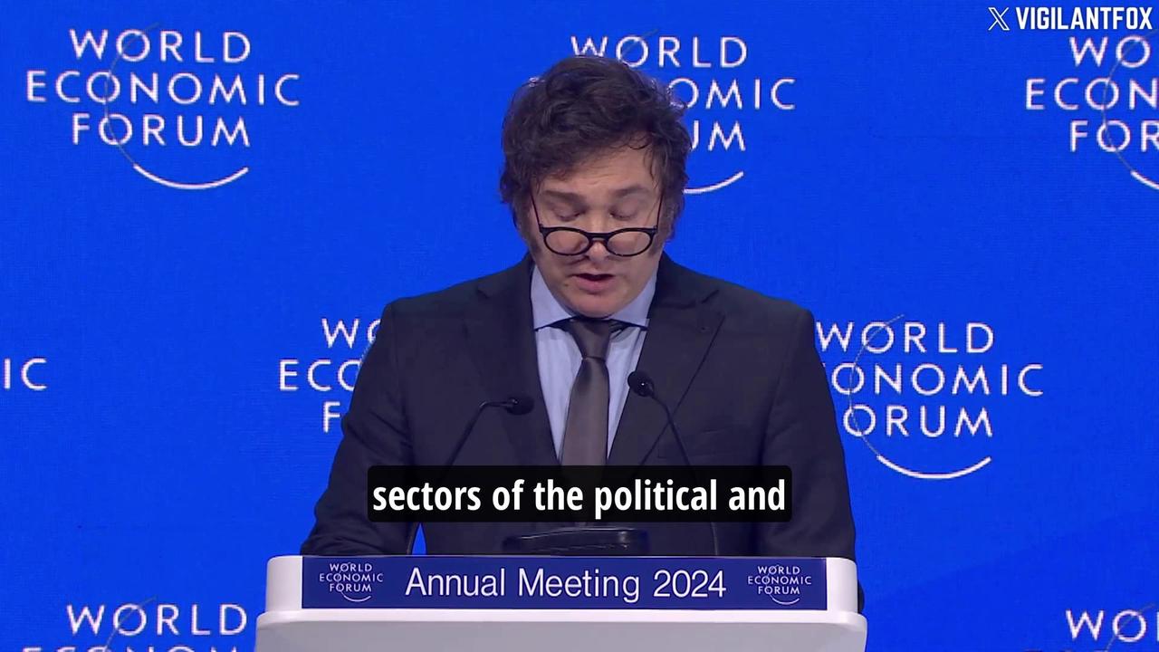 Javier Milei Warns About the Dangers of Socialism to a Room Full of Socialists at Davos 2024