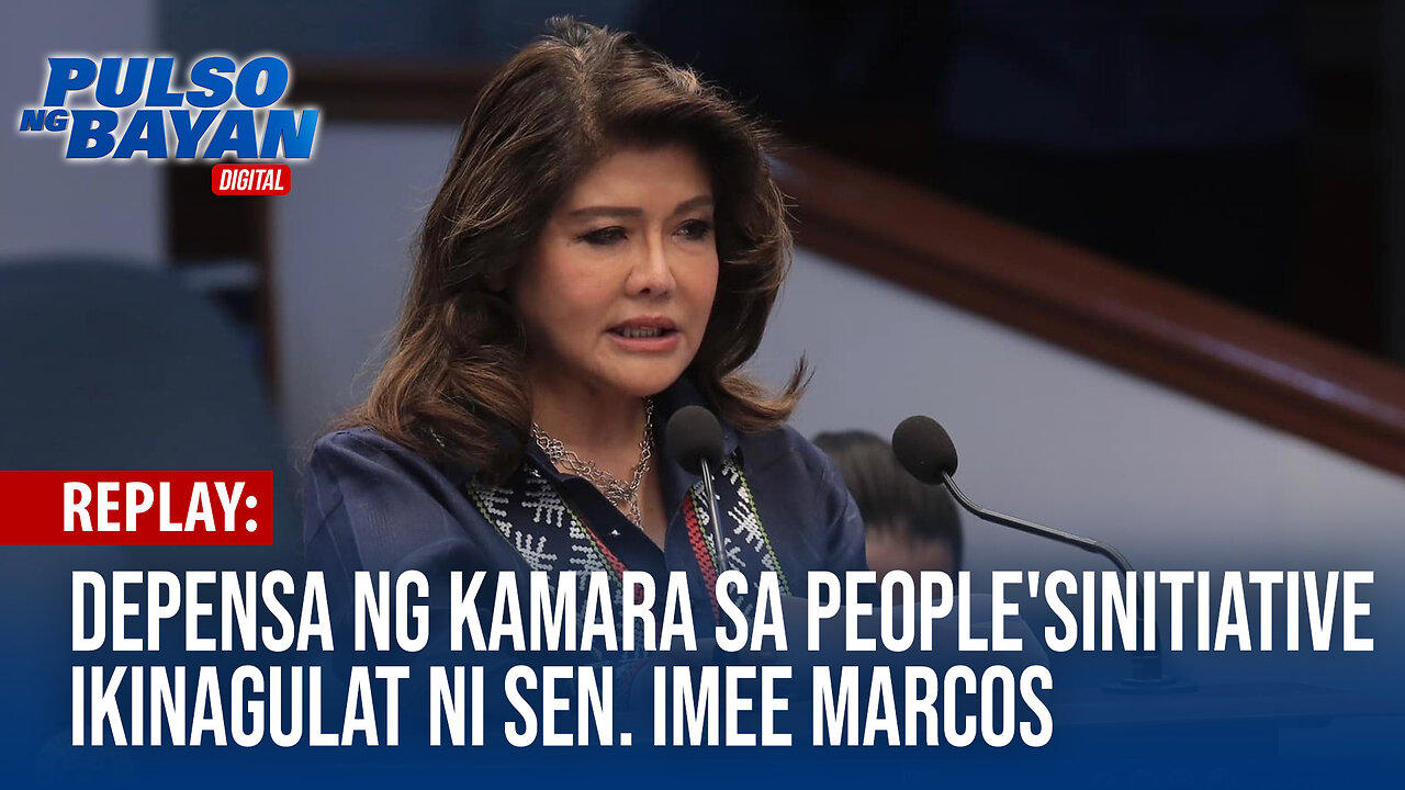 REPLAY | Depensa ng kamara sa people's initiative, ikinagulat ni Sen. Imee Marcos | January 18, 2024