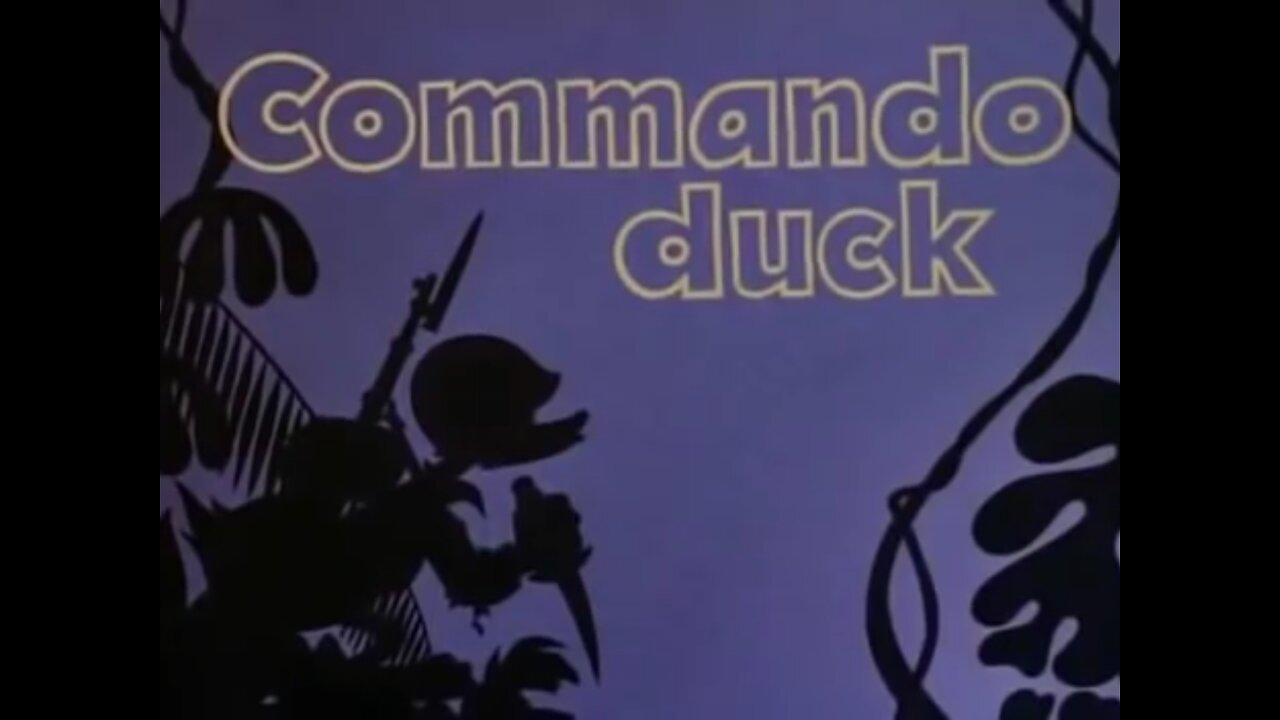 "Commando Duck" (1944 Original Colorized Cartoon)