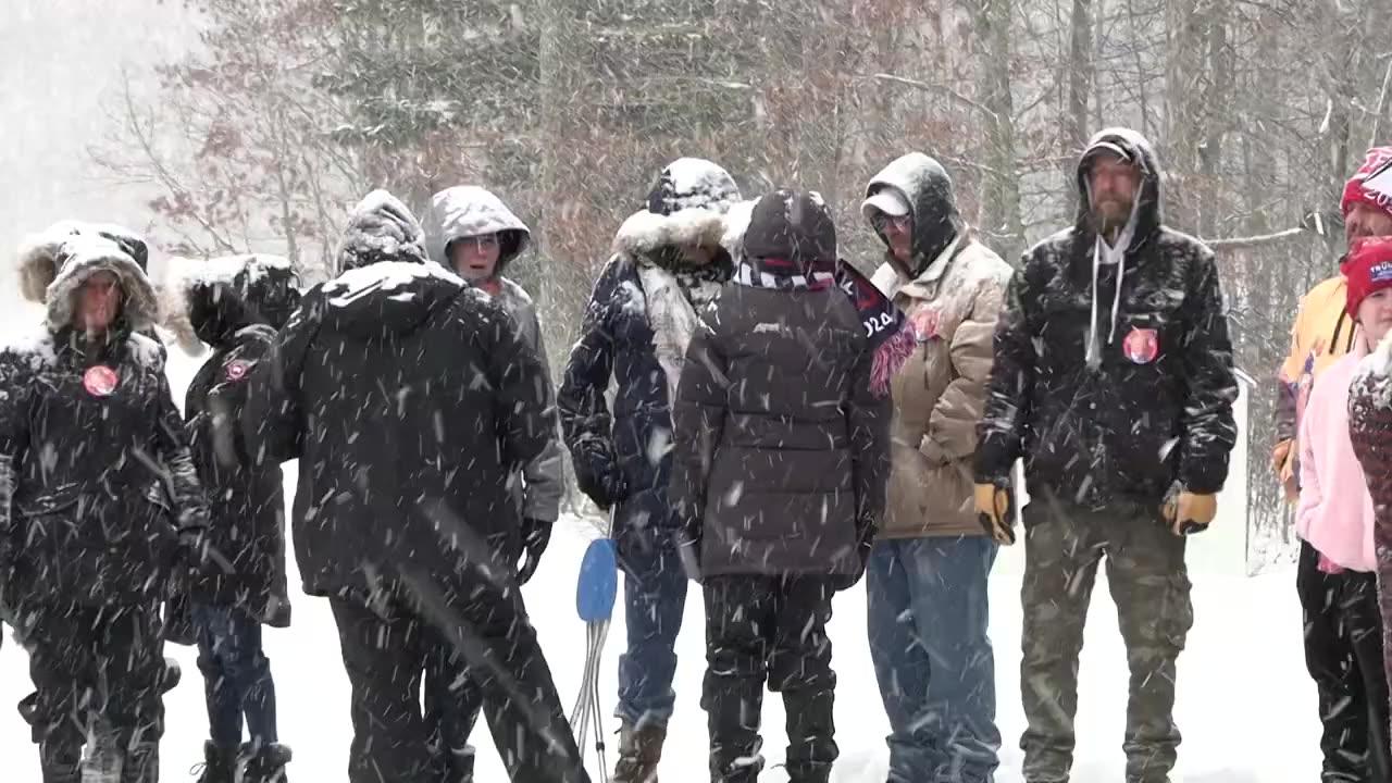 Trump supporters gather for campaign rally in New Hampshire ahead of primaries