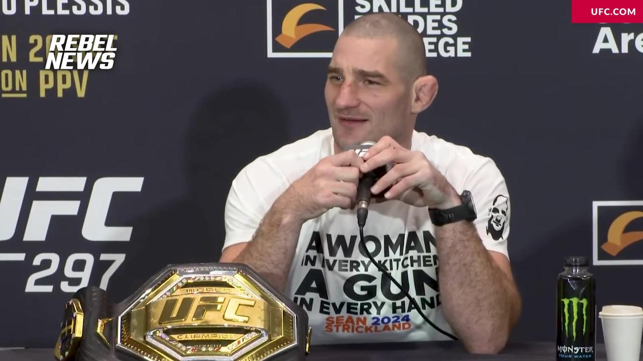UFC champ Sean Strickland eviscerates reporter in anti-woke, profanity-laden rant