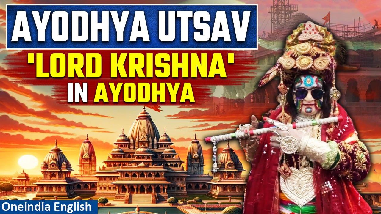 Ram Mandir Inauguration: Man dressed as Lord Krishna visits Ayodhya | Ground report | Oneindia News