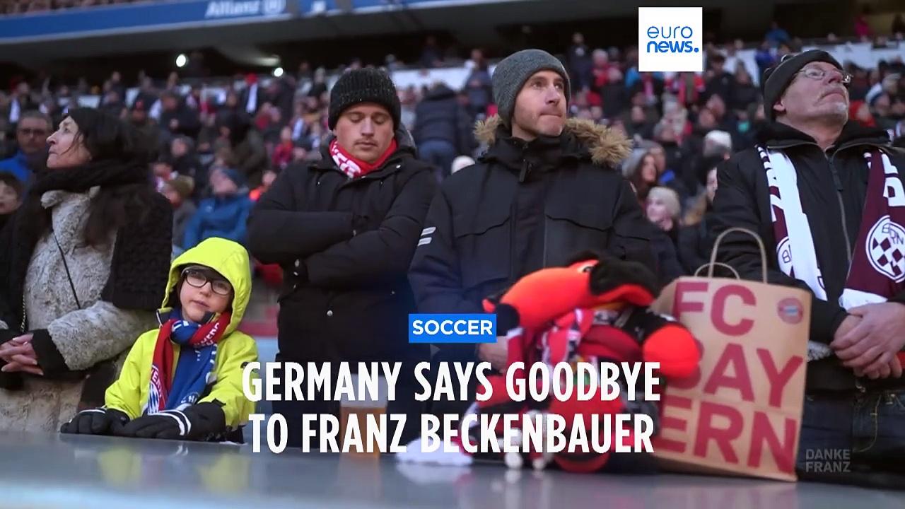 Thousands gather for Franz Beckenbauer memorial service at Bayern Munich's stadium