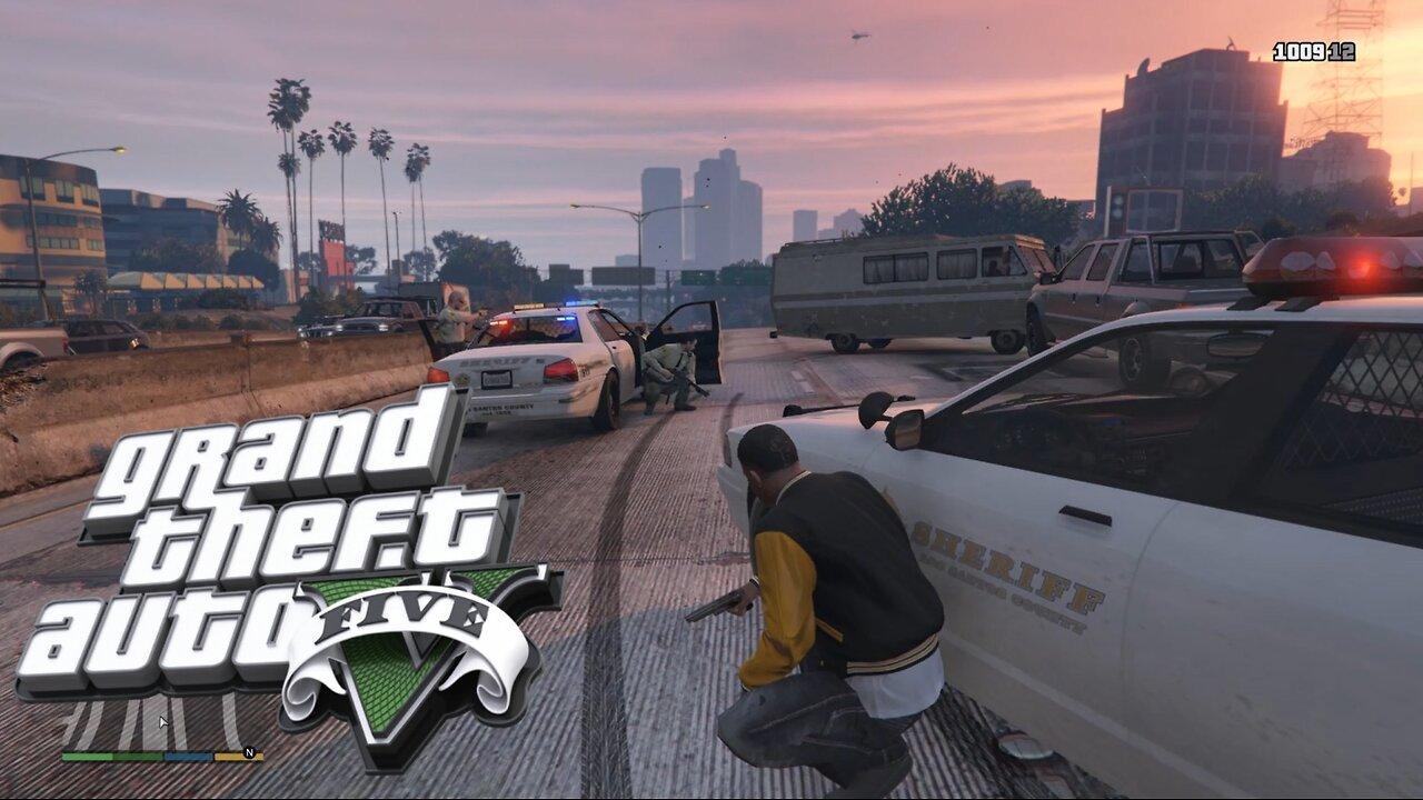 GTA 5 Police Pursuit Driving Police car Ultimate Simulator crazy chase #2