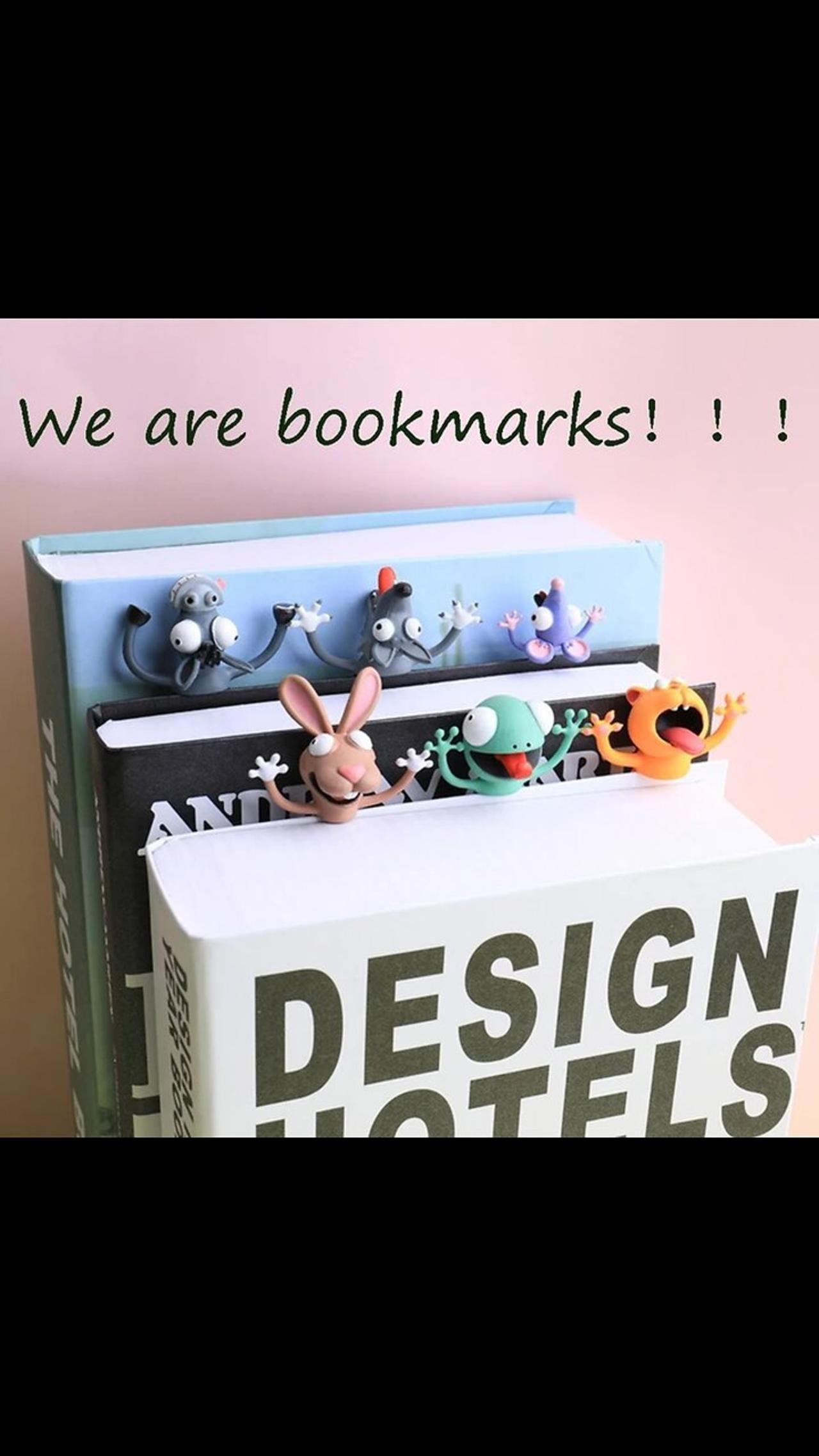 3D Stereo Cartoon Marker Animal Bookmarks Ocean Series Seal Octopus Cat Panda