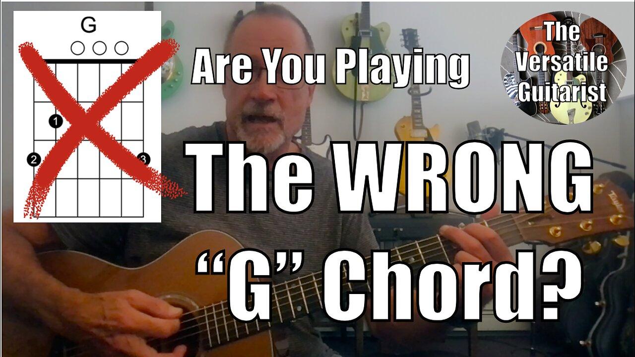 GUITAR LESSON for Beginners + Guitar tutorial - The WRONG "G" Chord? - EFFICIENT guitar chords!