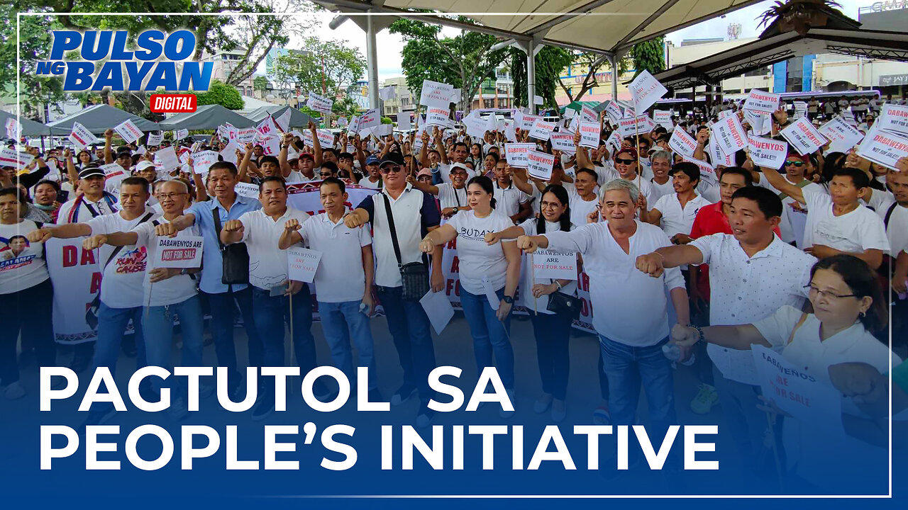 Mga residente ng Davao City, nag-rally bilang pagtutol sa kontrobersiyal na People’s Initiative