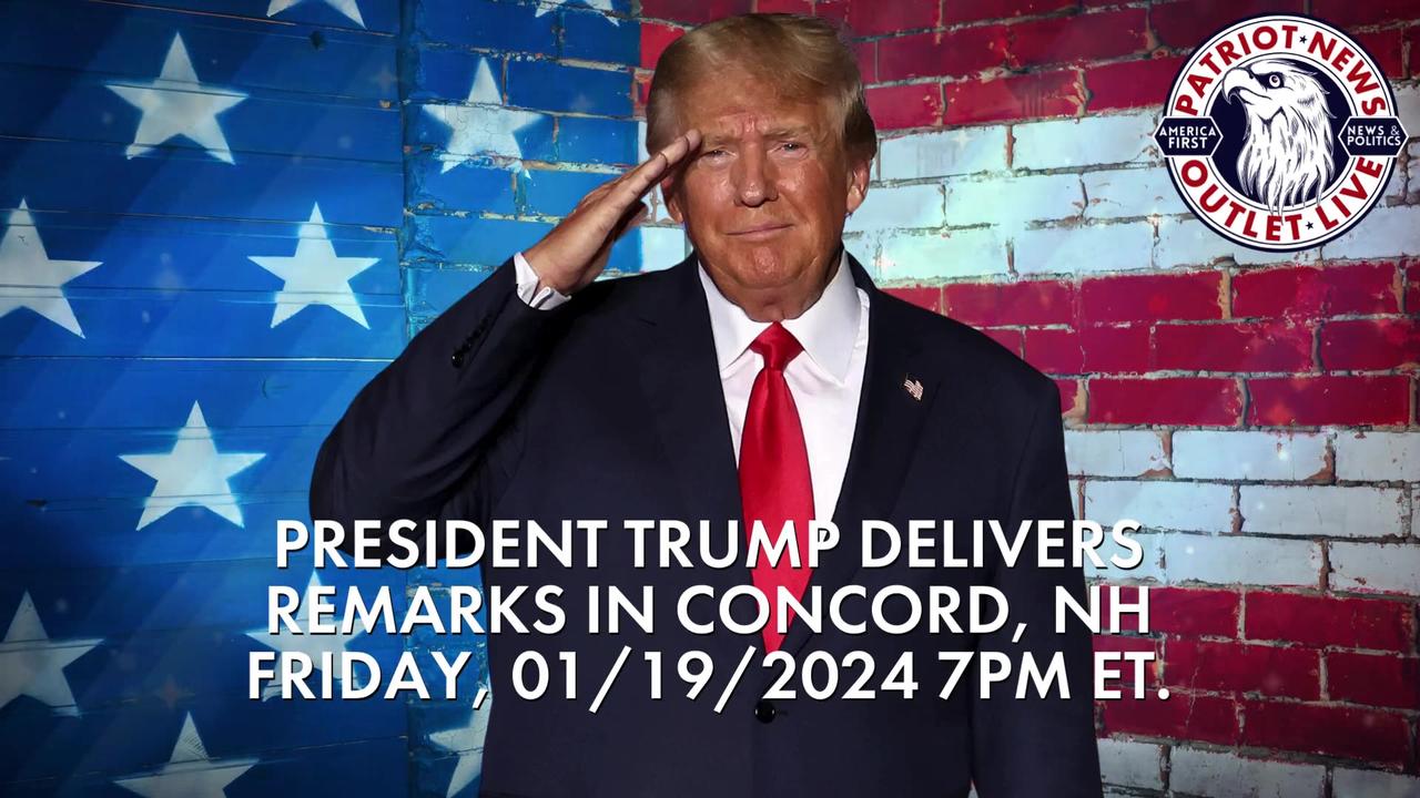 LIVE: President Trump to Give Remarks in Concord, New Hampshire | Friday, 1/19/24 | 7PM ET.