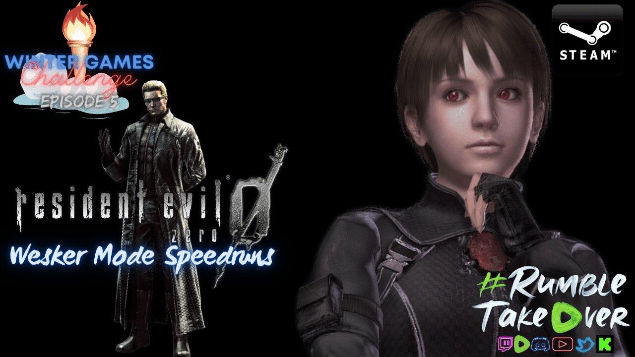 Winter Games [Episode 5]: Resident Evil Zero Wesker Mode Speedrun Attempts | Rumble Gaming