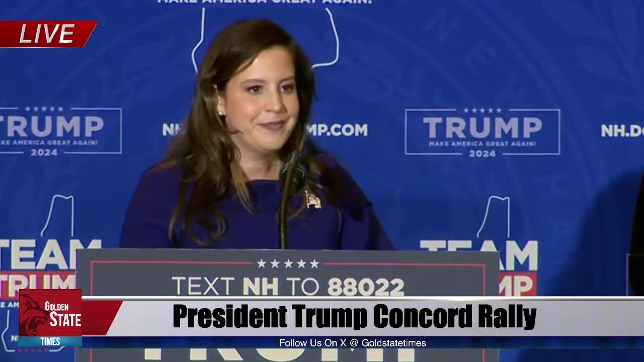 Elise Stefanik EXPLOSIVE Speech At Trump Rally in Concord New Hampshire