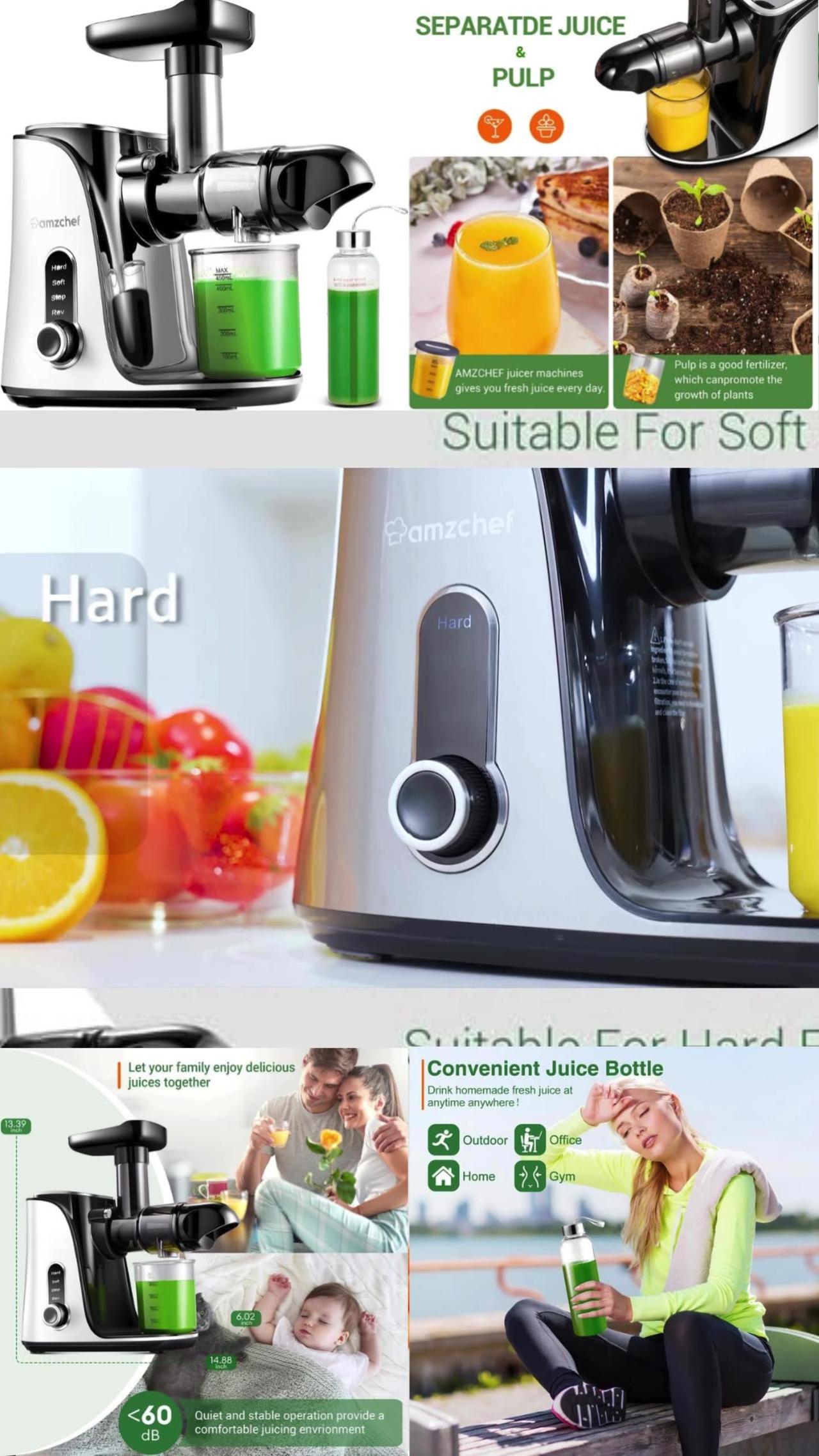 Slow Masticating Cold Press Juicer Extractor One News Page VIDEO