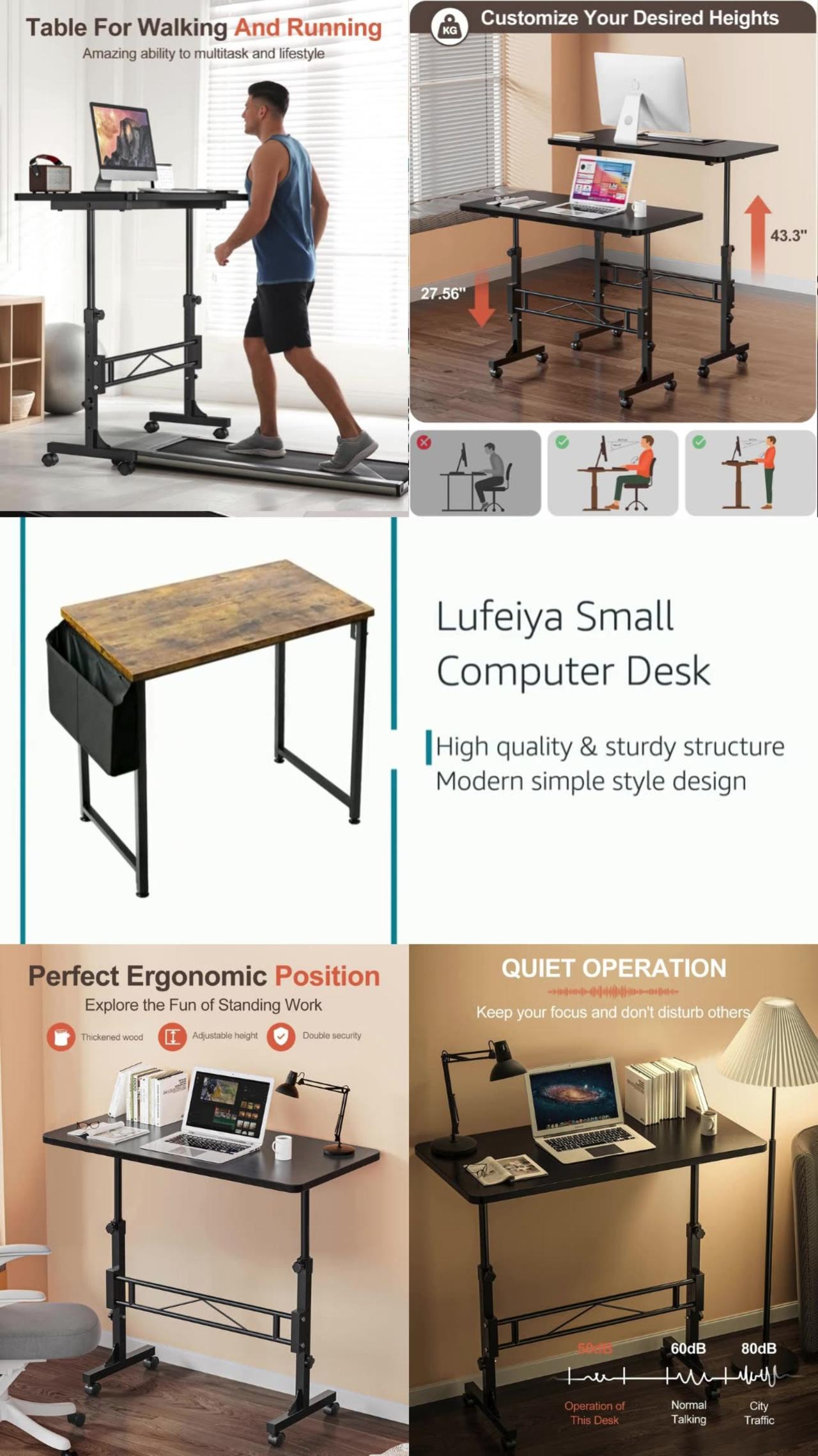 Small Standing Desk Adjustable Height