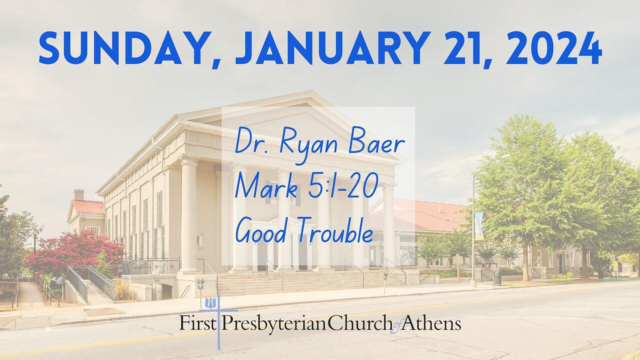 First Presbyterian Church; Athens, GA; January - One News Page VIDEO