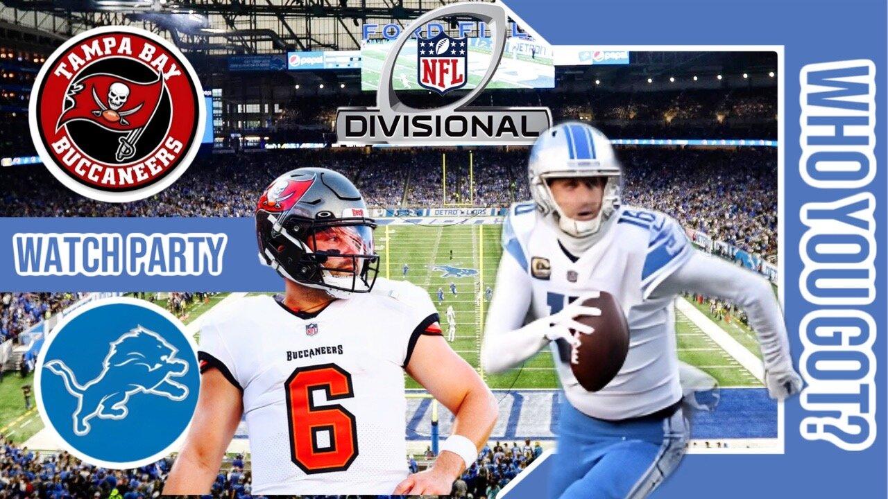 Tampa Bay Buccaneers vs Detroit Lions | Play by Play/Watch Party Stream | 2023 NFC Div. Round