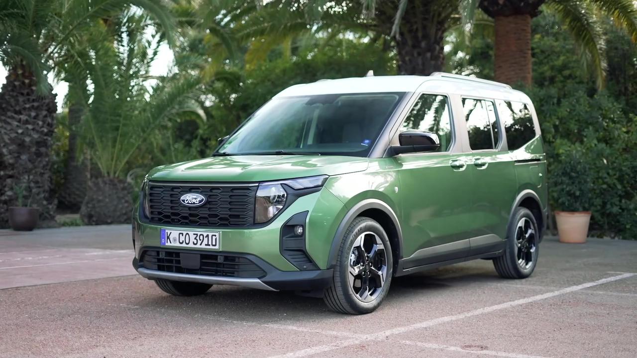 The new Ford Tourneo Courier Design Preview in Bursting Green