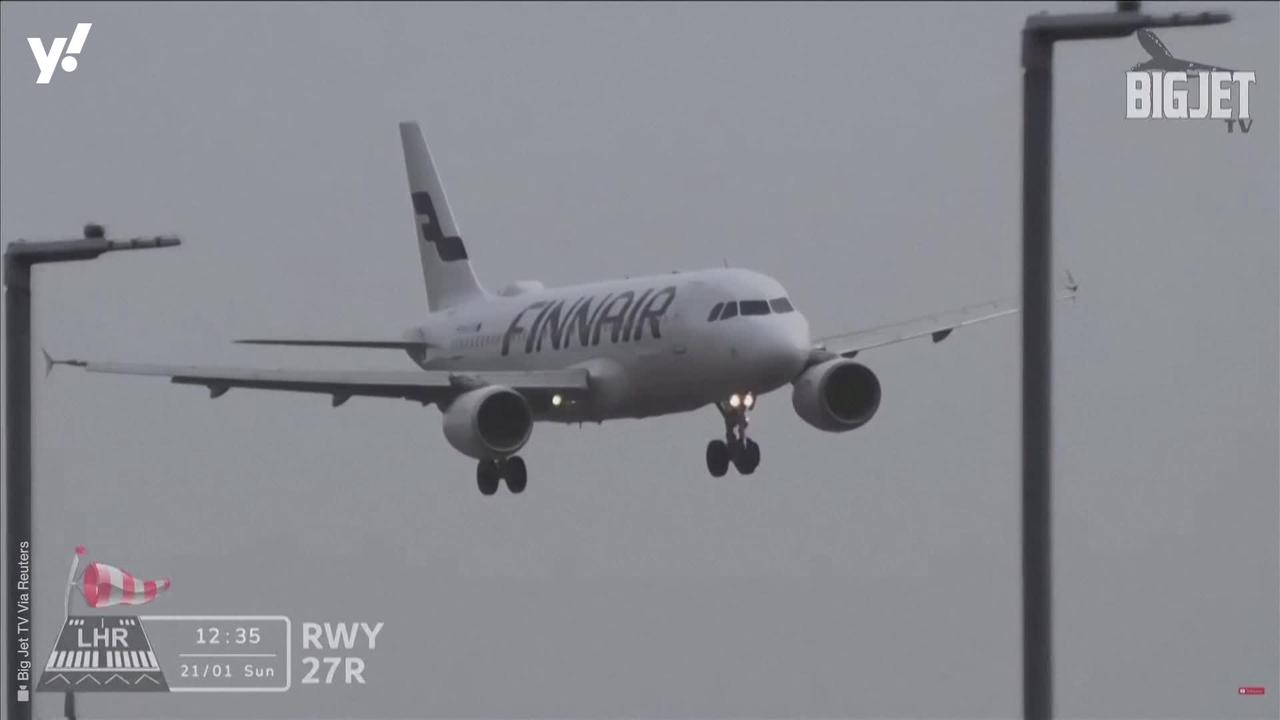 Bumpy landing at Heathrow airport
