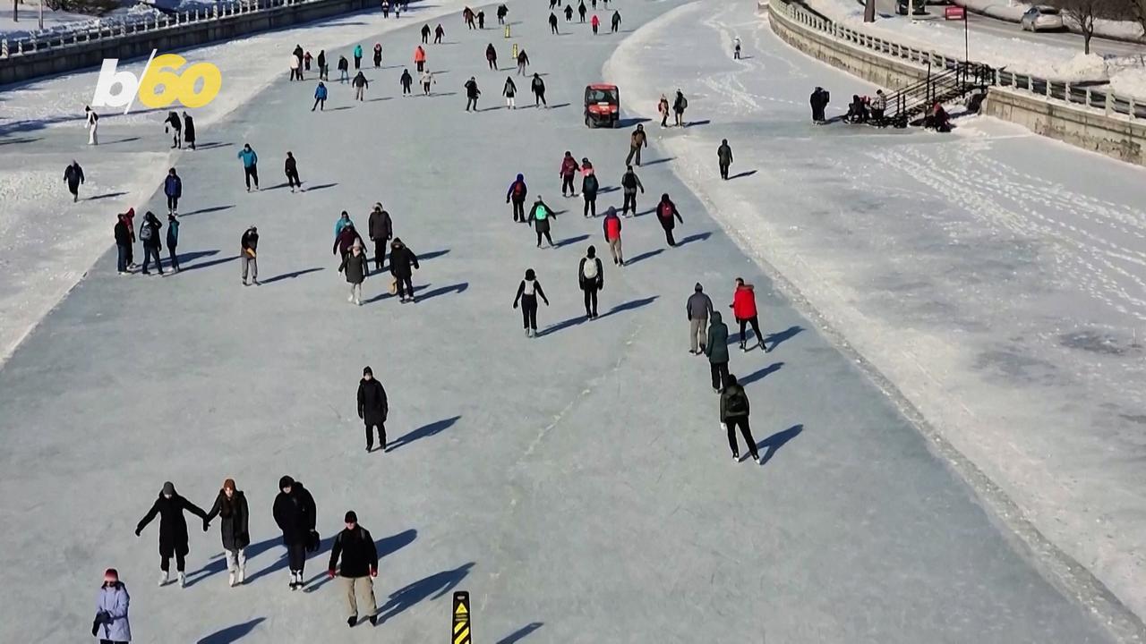 The World’s Largest Natural Ice Skating Rink is Officially Open For Business