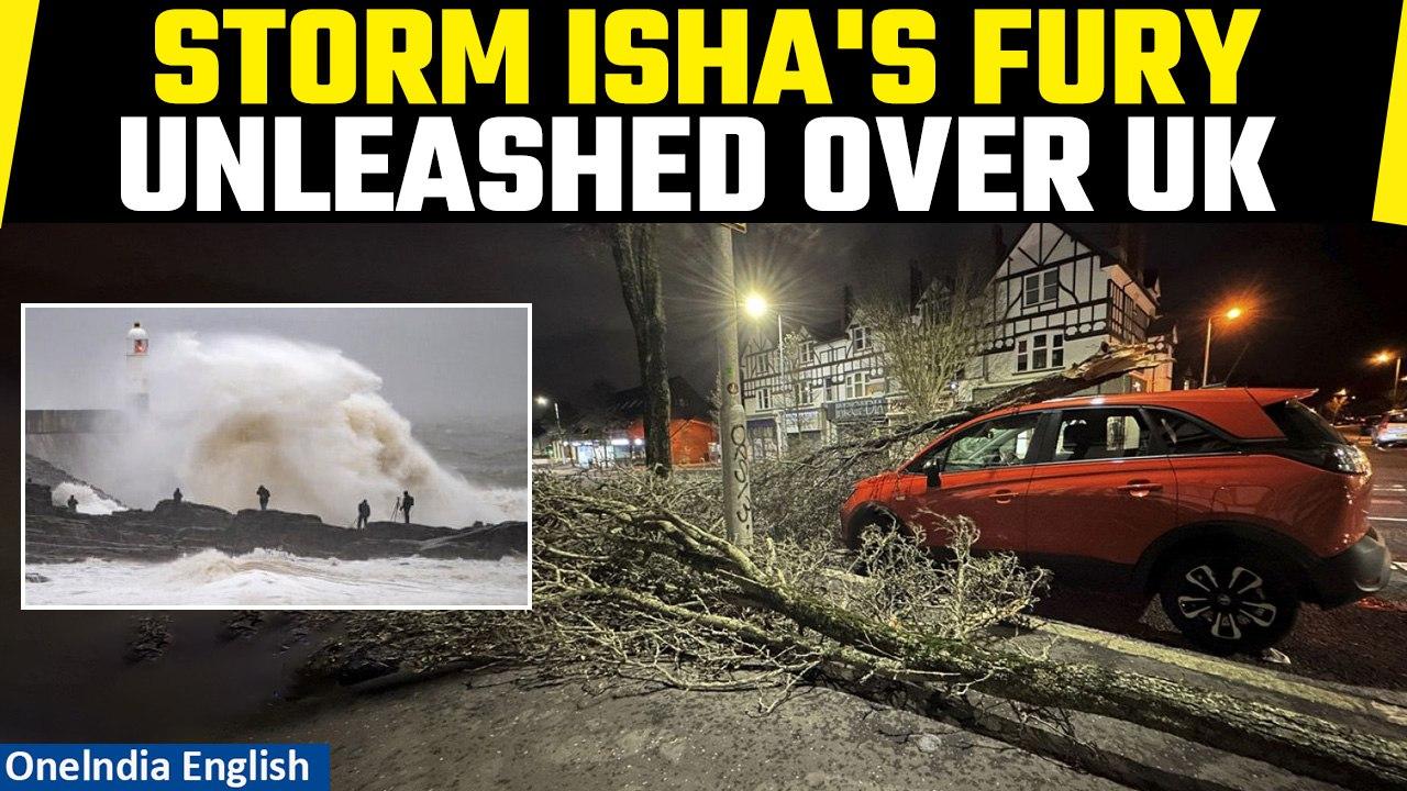 Storm Isha wreaks havoc over Britain, Ireland: Several flights cancelled | Oneindia News