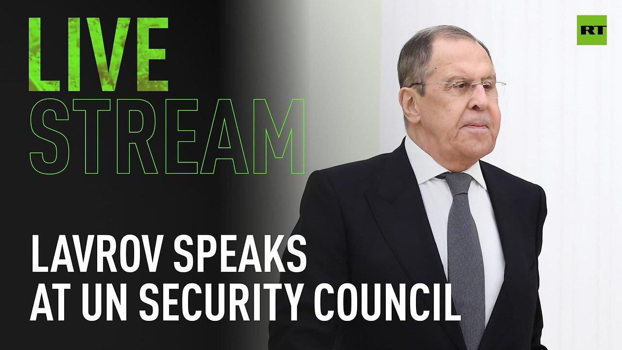 Lavrov participates in UNSC meeting on arms supplies to Ukraine