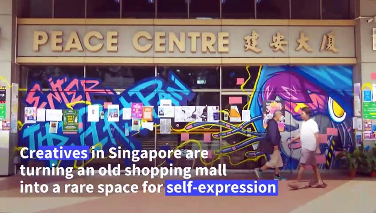 Singapore mall becomes unlikely art haven