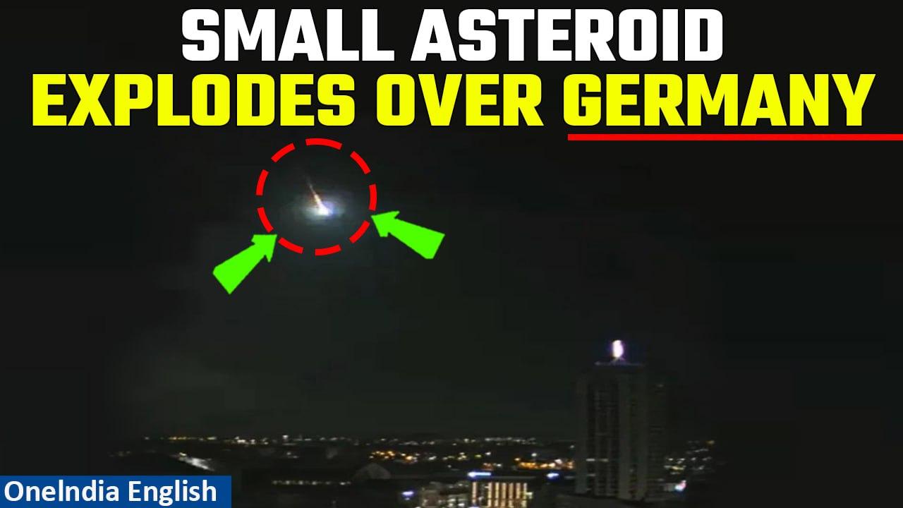 Tiny asteroid enters Earth's atmosphere, explodes over Germany | Watch video | Oneindia