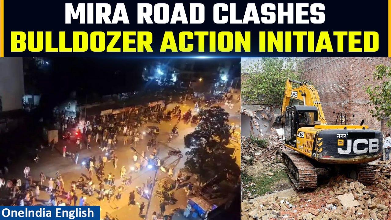 Mira Road clashes: Bulldozer action initiated following violence over Ram mandir rally | Oneindia