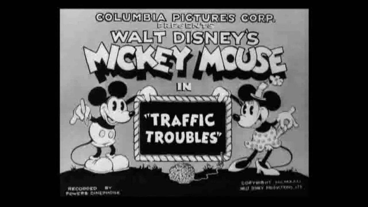 "Traffic Troubles" (1931 Original Black & White Cartoon)