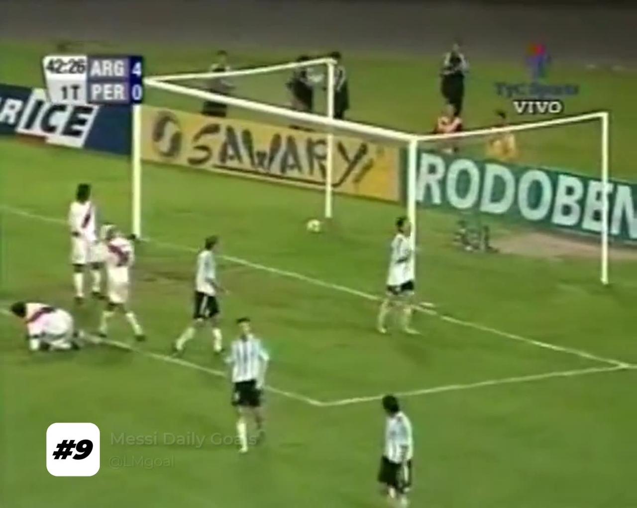 Day #9 | Messi 9th goal | Argentina U20 vs Peru (1/17/2005)