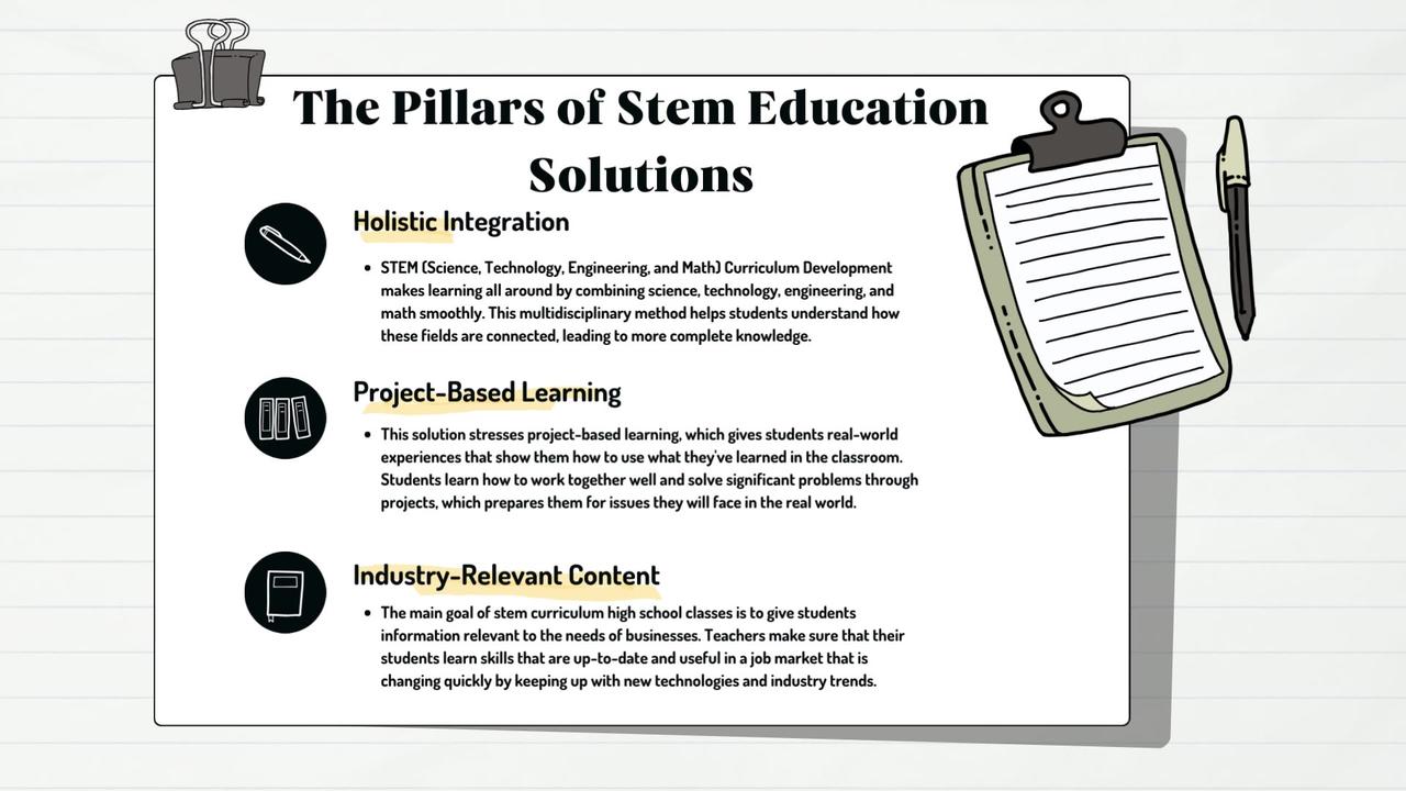 Unveiling the Dynamics of STEM Curriculum One News Page VIDEO