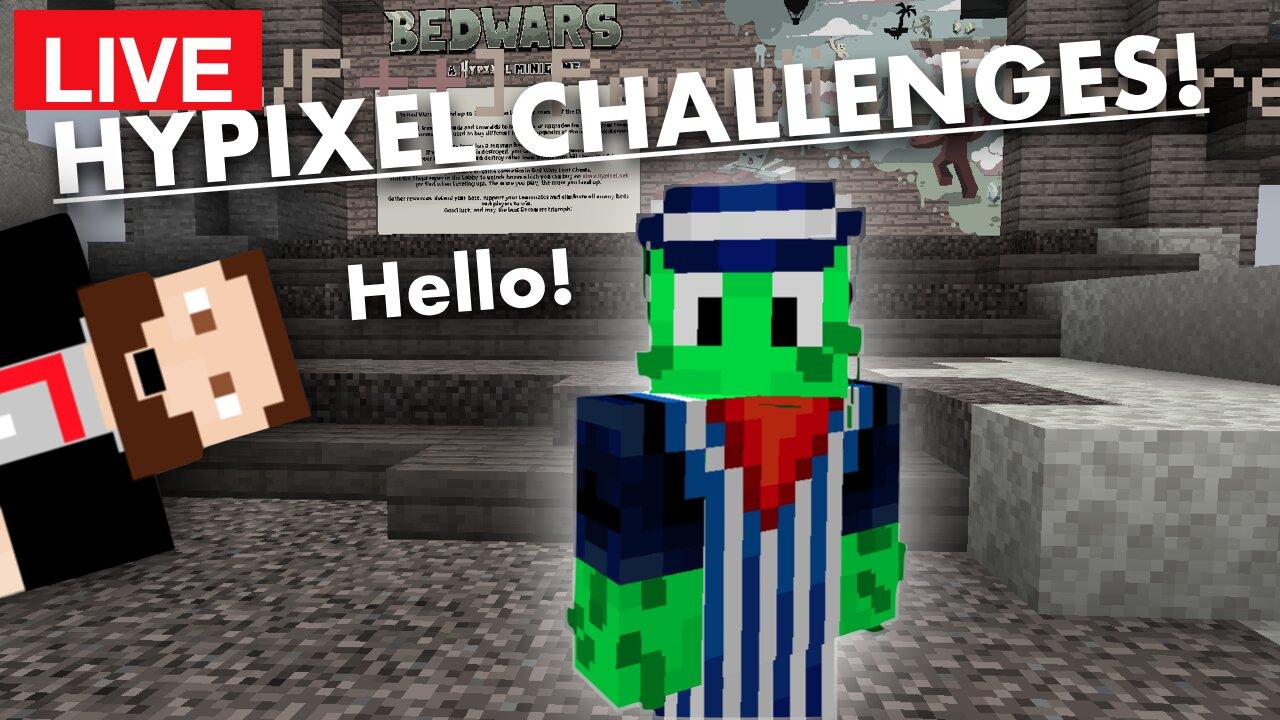 New PC, Old Bad Internet. Can I Beat G1 Yet?- Hypixel Minecraft Live Stream - Exclusively on Rumble!