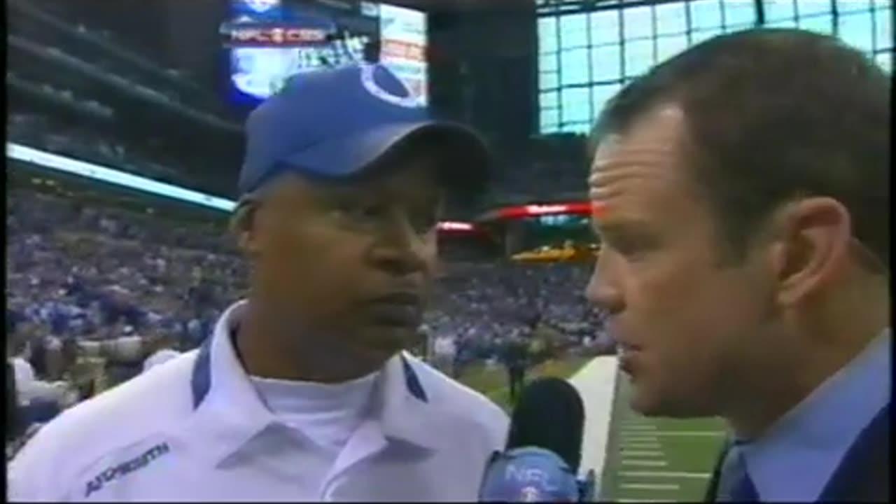 January 24, 2010 - Indianapolis Colts Coach Jim Caldwell at Halftime of AFC Championship Game