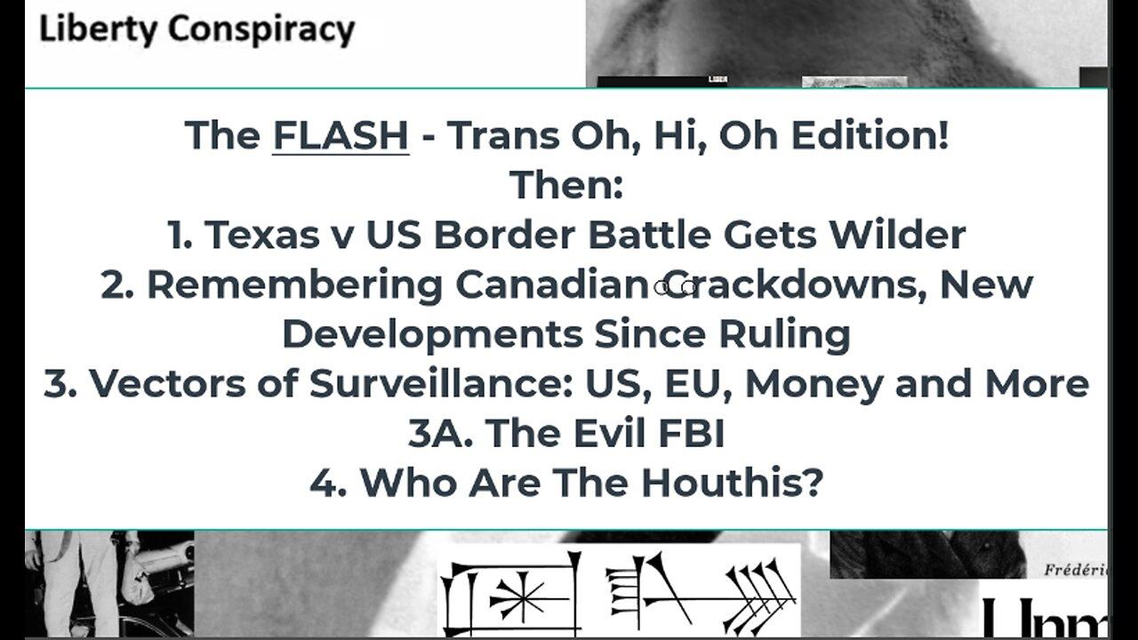 Liberty Conspiracy LIVE! TX Border Battle Grows, Ohio Child Mutilation, Canadian Crackdowns Recalled