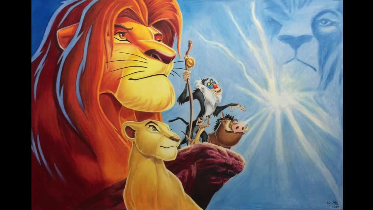 09 Drawing The Lion King - Timelapse